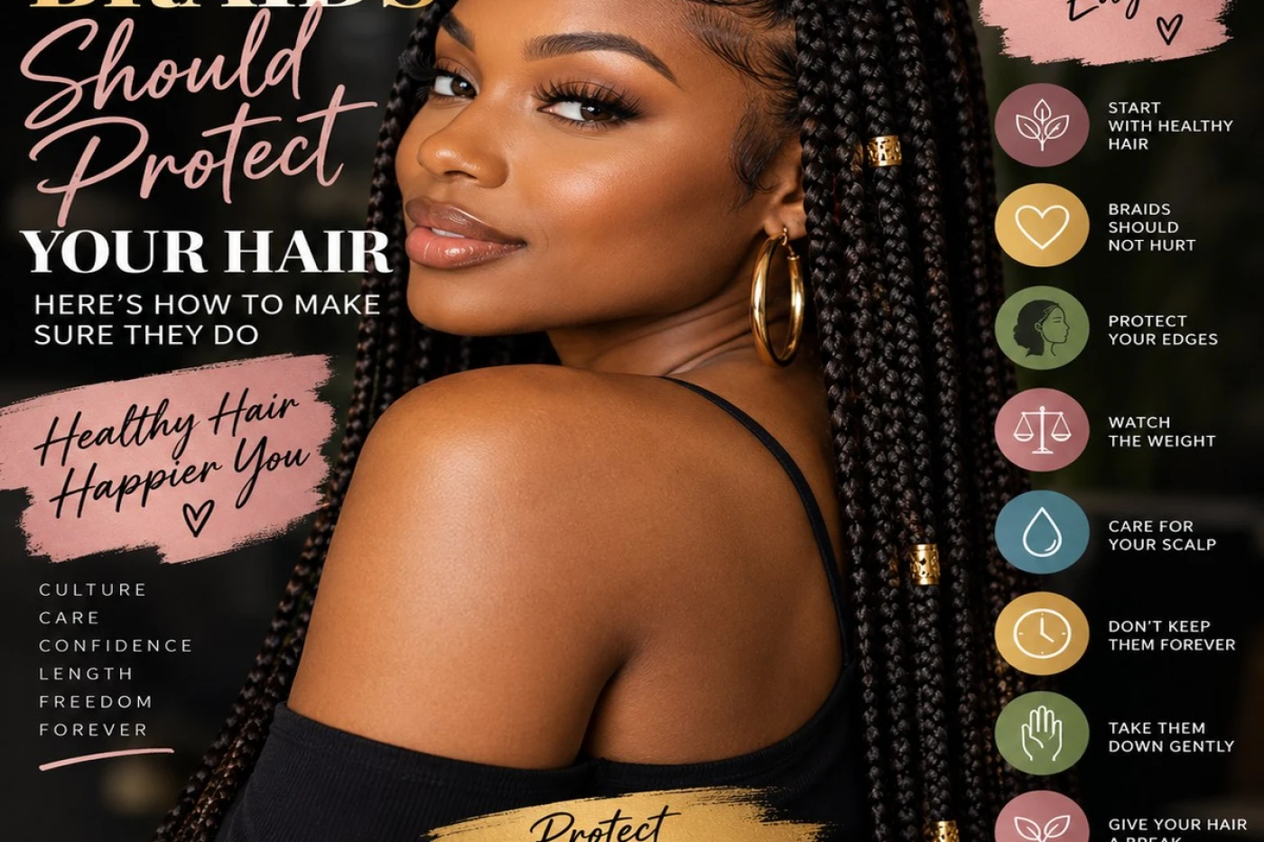 10 Box-Braid Rules That Can Help Save Your Hair—and Your Edges