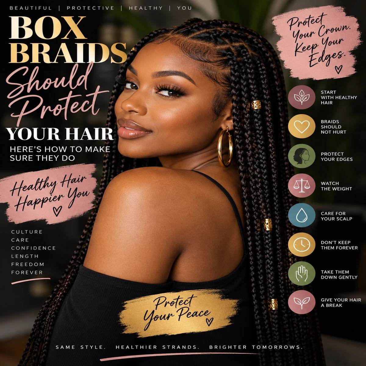 10 Box-Braid Rules That Can Help Save Your Hair—and Your Edges